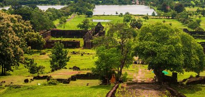 Wat Phu eindrucksvolles UNESCO Welterbe in Suedlaos