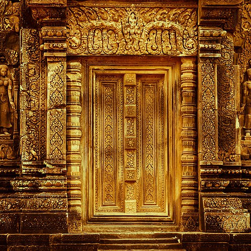 Detail Banteay Srei Siem Reap