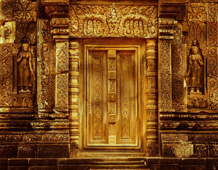 Detail Banteay Srei Siem Reap