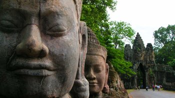 Angkor bei Siem Reap in Kambodscha in Indochina Asien