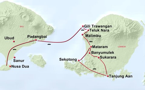 Südbali oder Ubud nach Gili Trawangan und Lombo