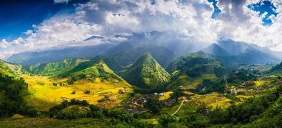 Reisterrassen Sapa Vietnam Indochina