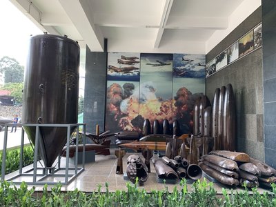 Außenbereich des Kriegsopfermuseums Ho Chi Minh City