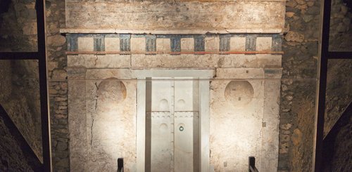 Grab Philipp II in Vergina zu besuchen bei der Studienreise mit der ARGE Archäolgie