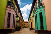 Kolumbien bunte Häuser