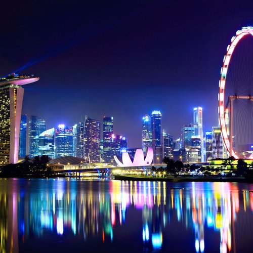 Singapur bei Nacht