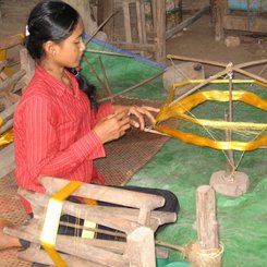 Silk Island Kambodscha traditionelle Handarbeit