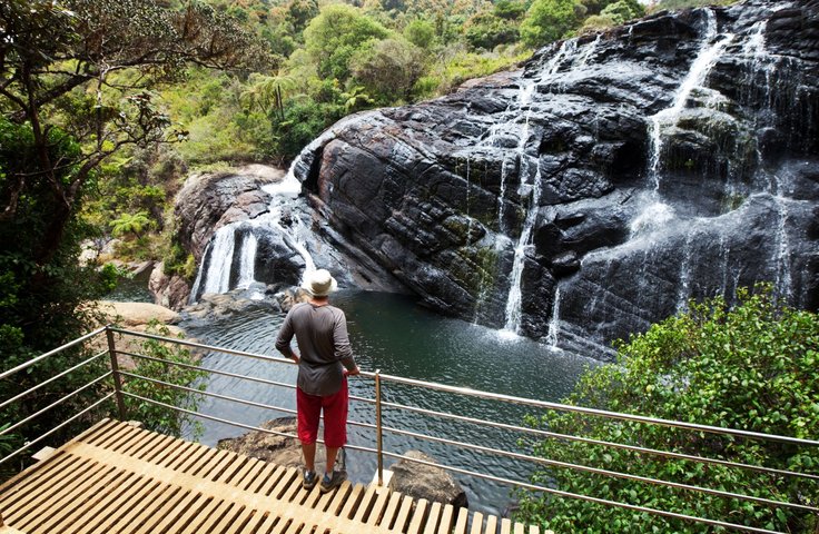 Wasserfall Horton Plains Sri Lanka