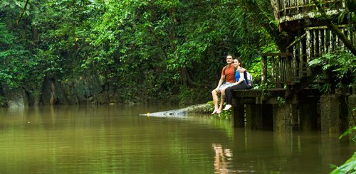 Dschungel im Mulu Nationalpark - Bootsanlegestelle