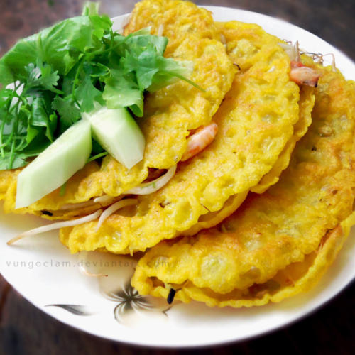 Banh Xeo - typisch vietnamesische Crepes