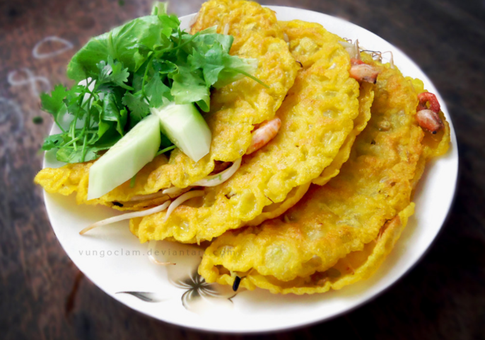 Banh Xeo - typisch vietnamesische Crepes