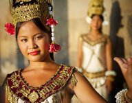 Asparatänzerin in traditioneller Kleidung Kambodscha