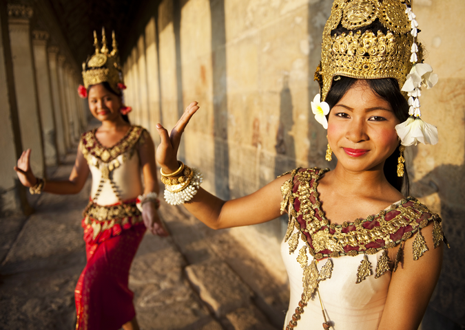 Aspara Tänzerinnen Siem Reap Aspara Tänzerinnen Siem Reap Kambodscha Indochina