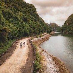 Heritage Line Lan Ha Bay Ylang Ausflug Radfahren Insel Cat Ba