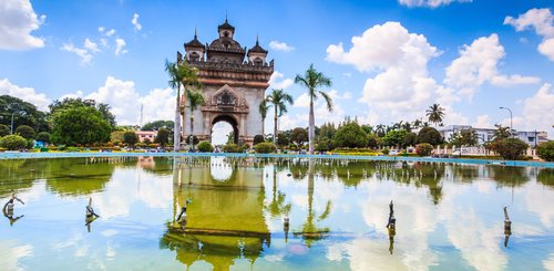 Patuxay Triuphbogen Vientiane Laos