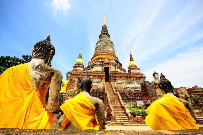 Ehemalige Hauptstadt des Königreichs Siam Ayutthaya Thailand UNESCO Welterbe und eines der Highlights jeder Tour auf den Spuren des royalen Thailand.
