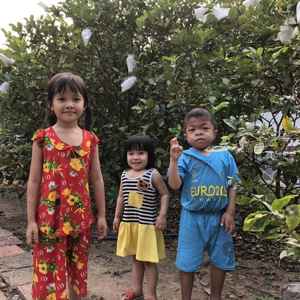 Kinder im Dorf Mekongdelta Kinder im Dorf Mekongdelta