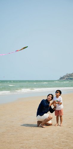 Strand Hua Hin vor dem Loligo und Let´s Sea 