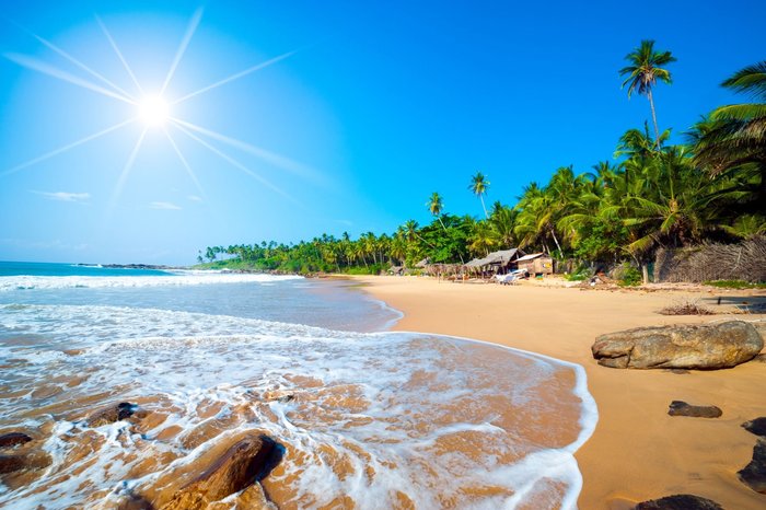 bei einer Reise nach Sri Lanka sollte ein Stop an einem Traumstrand nicht fehlen