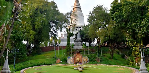 Wat Phnom der namensgebene Tempel der Hauptstadt von Kambodscha