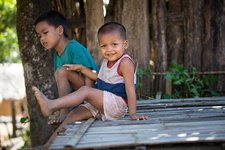 Luangsay Cruise Dorfbesuch Kinder Luangsay Cruise Dorfbesuch Kinder