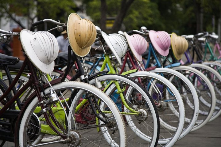 Fahrräder in Kota Tua Jakarta Java
