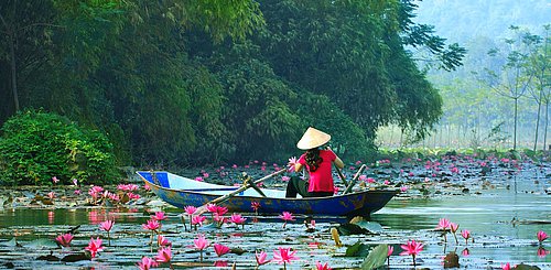 Yen Fluss Hanoi Vietnam