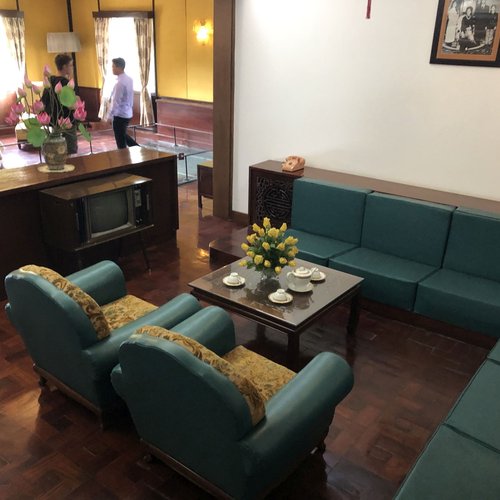 privates Wohnzimmer des Präsidenten Wiedervereinigungspalast Ho Chi Minh City