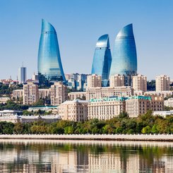 Baku am Kaspischen Meer