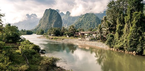 Heritage Line, oberer Mekong Flusslandschaft, Anouvong Kreuzfahrt