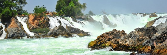 Khone Phapheng Wasserfall im Süden von Laos Indochina