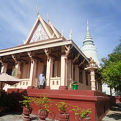 Wat Phnom in Phnom Penh - namensgebender Tempel der Hauptstadt von Kambodscha