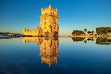 Torre de Belem - berühmtes Wahrzeichen Lissabons, UNESCO Welterbe Torre de Belem - berühmtes Wahrzeichen Lissabons, UNESCO Welterbe