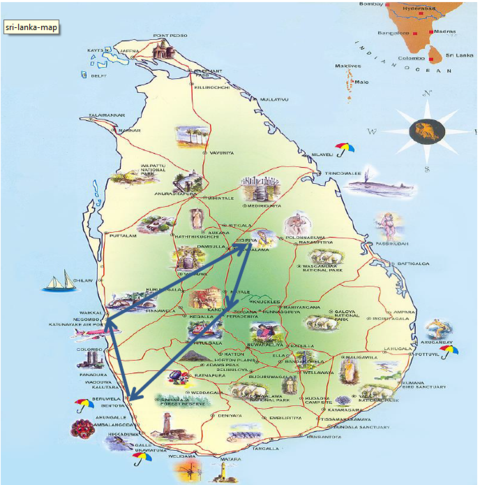 Aktive Gruppenreise Sri Lanka mit Sinharaja Regenwald, Minneriya Nationalpark, Sigiriya, Kandy, Polonnaruwa und Strandurlaub
