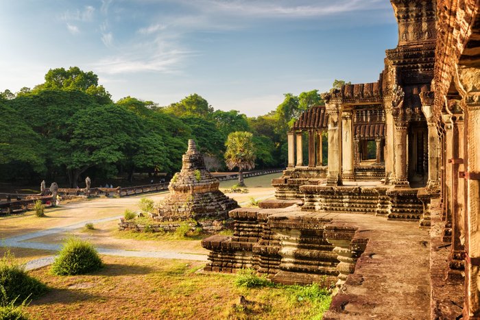 UNESCO Welterbe - die Tempelanlagen von Angkor sind Fixpunkt bei Kambodscha Rundreisen