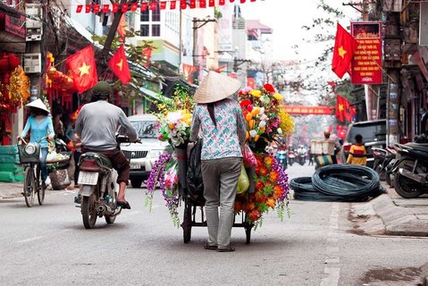 Hanoi Vietnam Markt