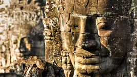 Statuen Angkor Thom bei Siem Reap Kambodscha