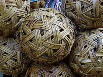 Rattanball Myanmar Ball aus Rattan für Chinlone Sportart in Myanmar Asien