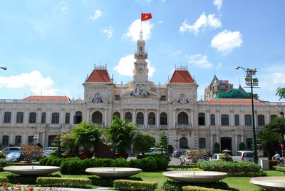Rathaus im Kolonialstil in Saigon