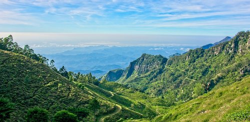 Fantastische Aussicht bei Wanderungen auf Sri Lanka