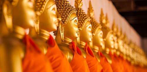 Goldene Buddha Statuen Bangkok