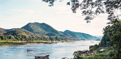 Heritage Line, oberer Mekong Flusslandschaft, Anouvong Kreuzfahrt