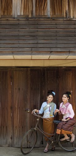 traditionelle Stadt Chiang Khan bei Loei 