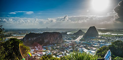 Berglandschaft Da Nang Vietnam