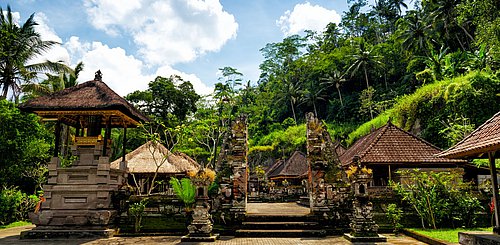 Gunung Kawi Tempel auf Bali nordöstlich von Ubud aus dem 11.Jhdt.