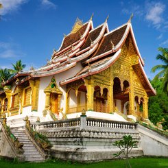Wat Xieng Tong Tempel Luang Prabang Laos Teil des UNESCO Welterbe