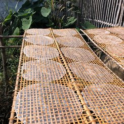 Mekongdelta Reispapierherstellung