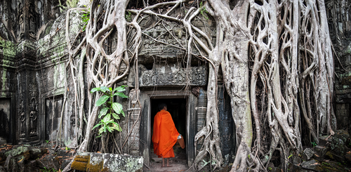 Moench in Angkor Kambodscha