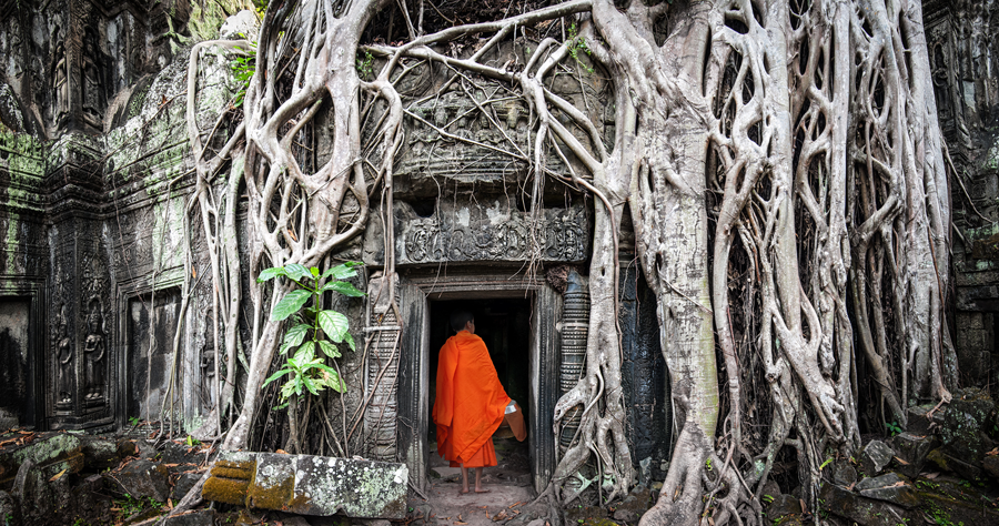 Moench in Angkor Kambodscha