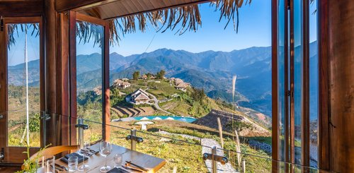Topas Ecolodge Ausblick vom Restaurant